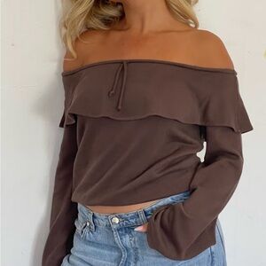 Djerf Avenue Morena off shoulder top